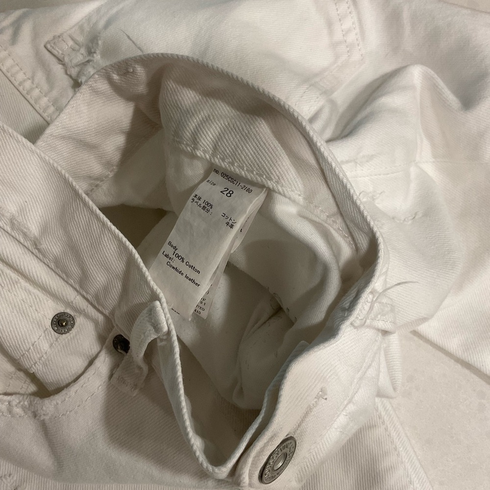 Moussy mid rise slim fit distressed jeans  - cotton - size 28